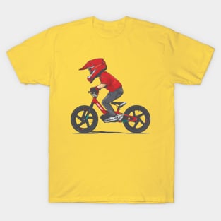 kid ride a push bike T-Shirt